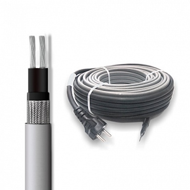 Саморегулирующийся кабель SRL 16-2CR на трубу 10м (комплект)